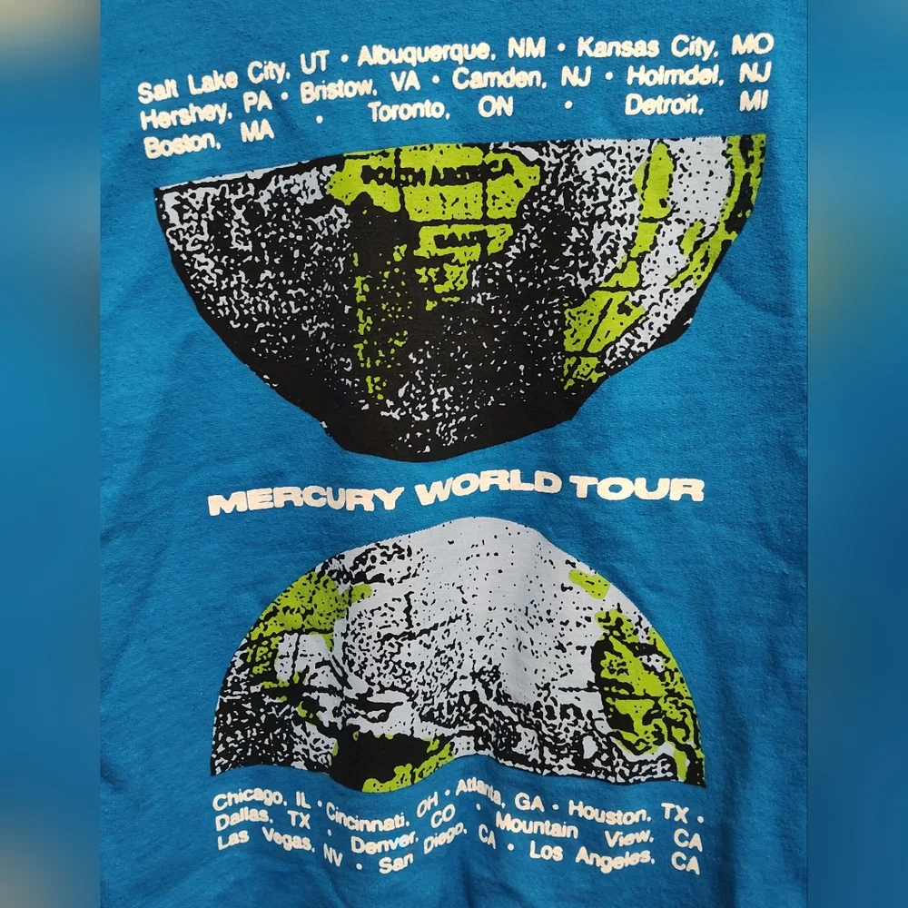 Imagine Dragons Mercury World Tour Blue Concert Hoodie, Size medium, Unisex - Picture 7 of 7